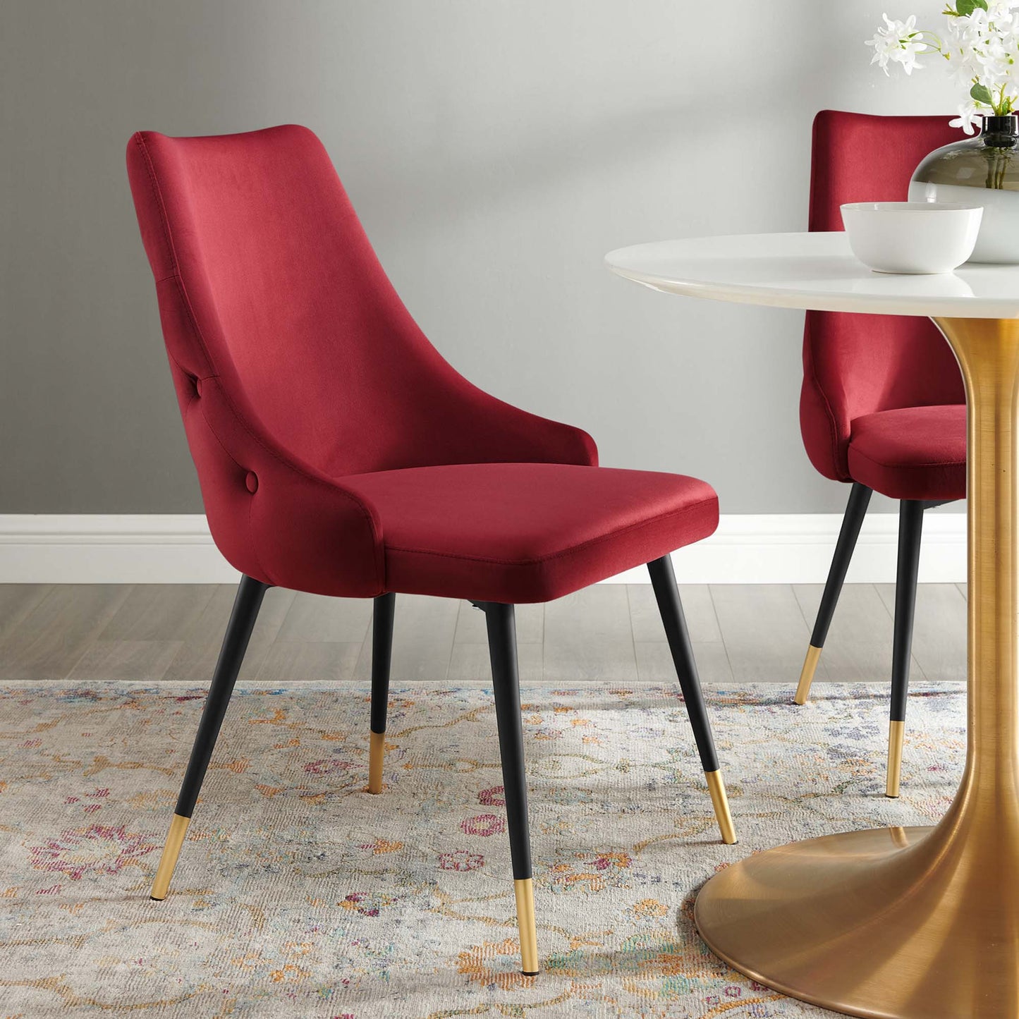 Adorn Tufted Performance Velvet Dining Side Chair