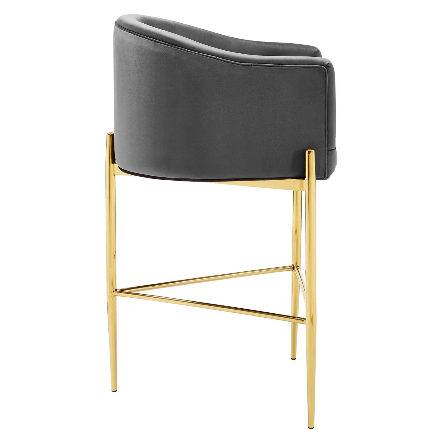 Tabouret de bar en velours capitonné Savour de Modway