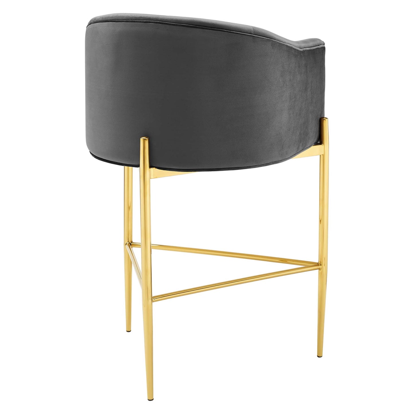 Tabouret de bar en velours capitonné Savour de Modway