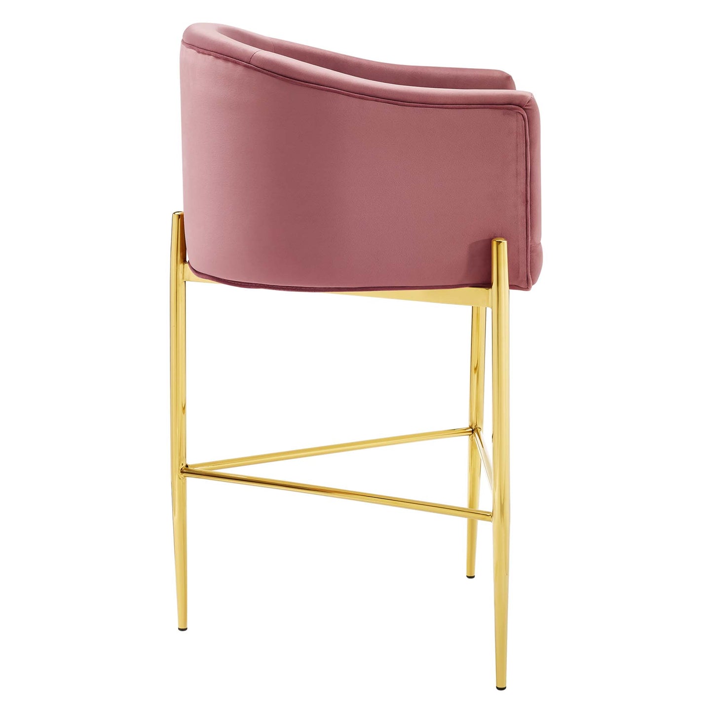 Tabouret de bar en velours capitonné Savour de Modway