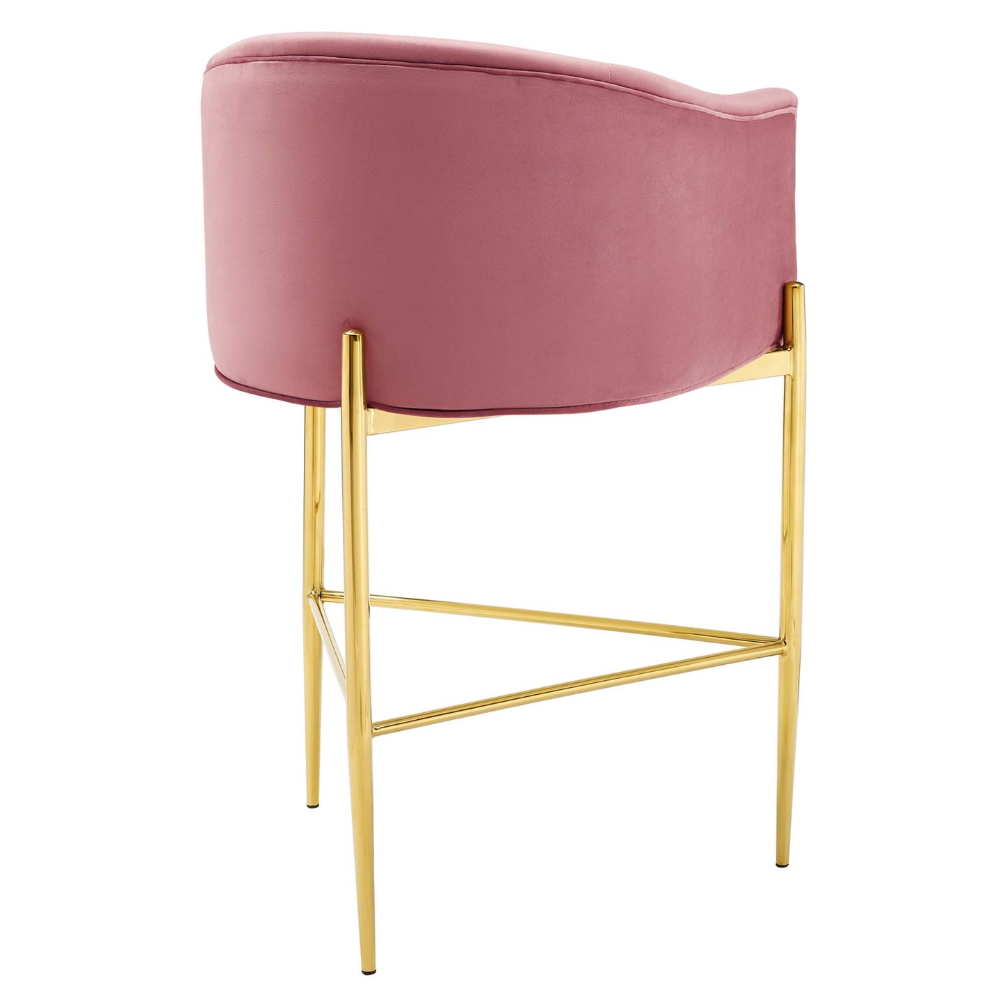 Tabouret de bar en velours capitonné Savour de Modway