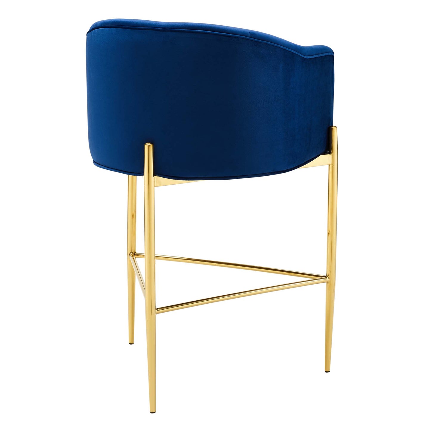 Tabouret de bar en velours capitonné Savour de Modway