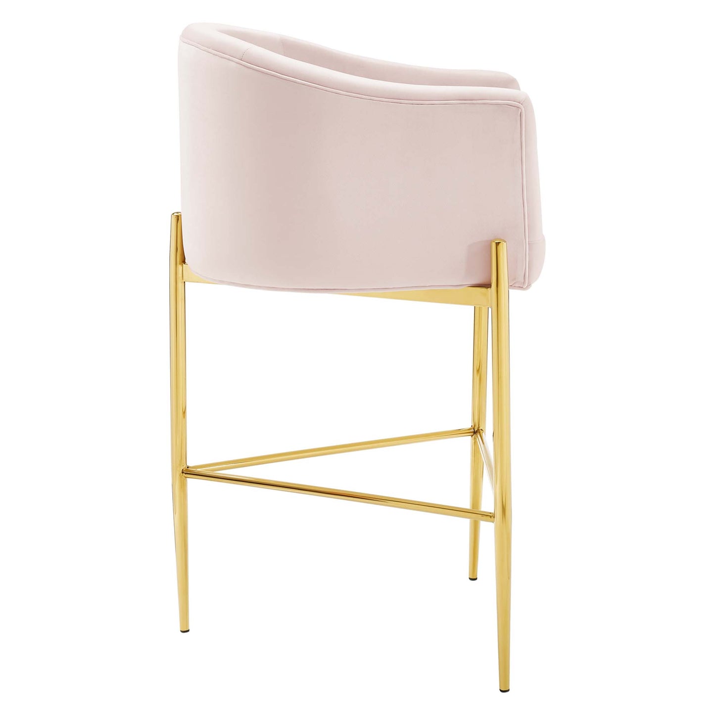 Tabouret de bar en velours capitonné Savour de Modway