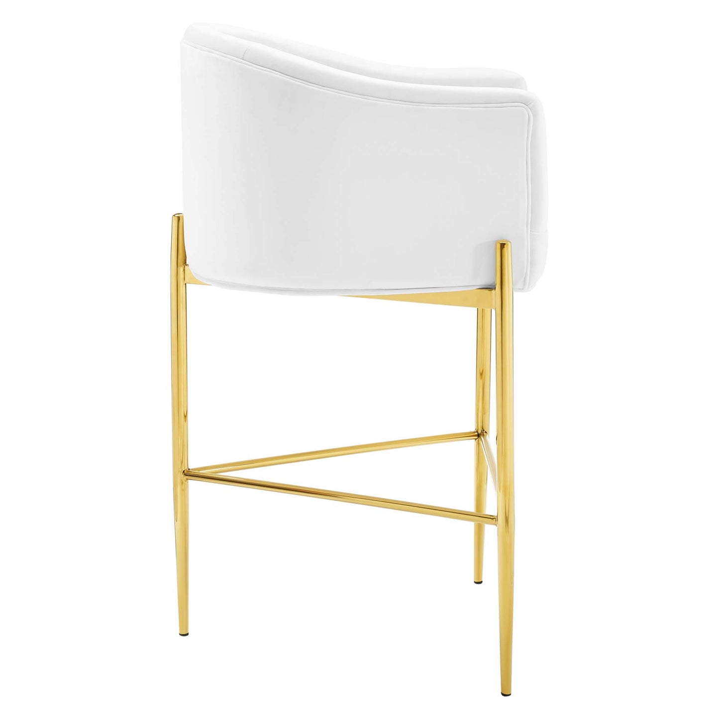 Tabouret de bar en velours capitonné Savour de Modway