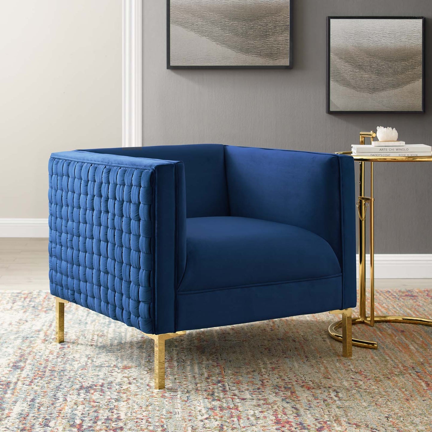 Resonate Performance Velvet Armchair