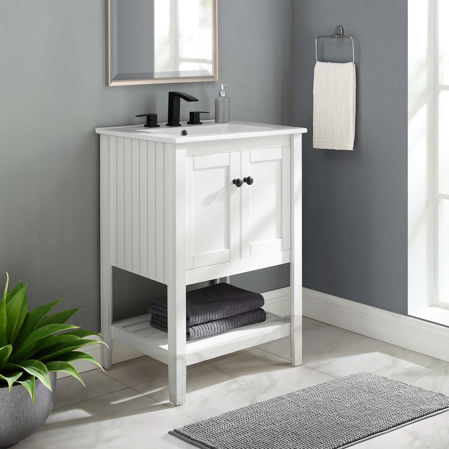 Meuble-lavabo de salle de bain Prestige 23" (lavabo non inclus) par Modway