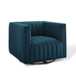 Conjure Tufted Swivel Upholstered Armchair