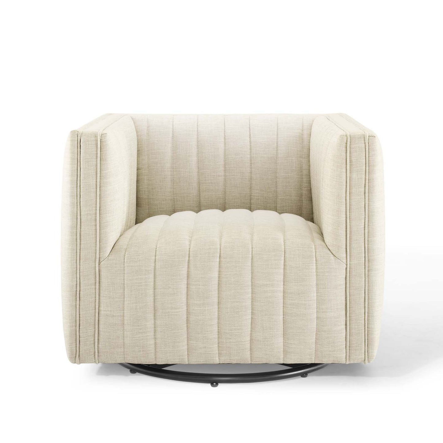 Conjure Tufted Swivel Upholstered Armchair