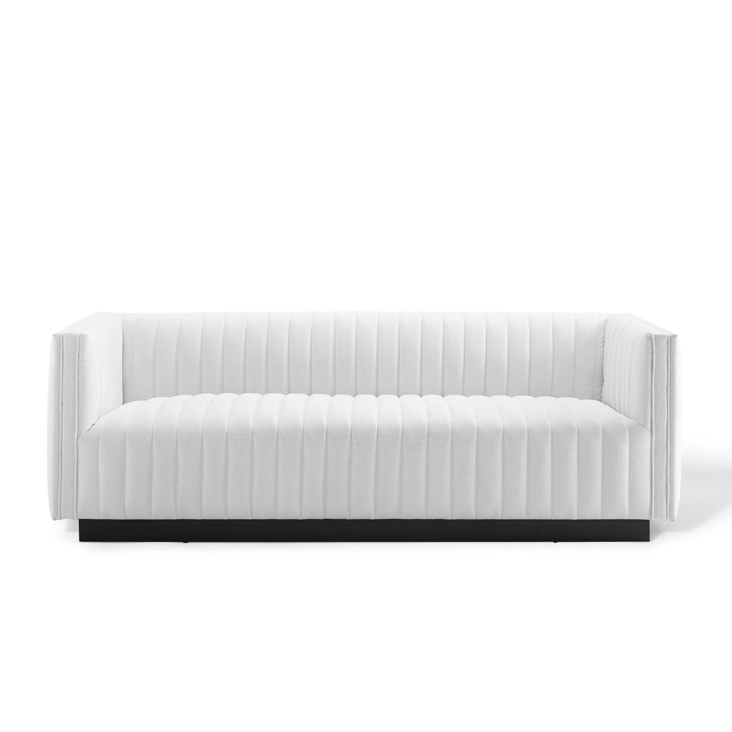 Conjure Tufted Upholstered Fabric Sofa