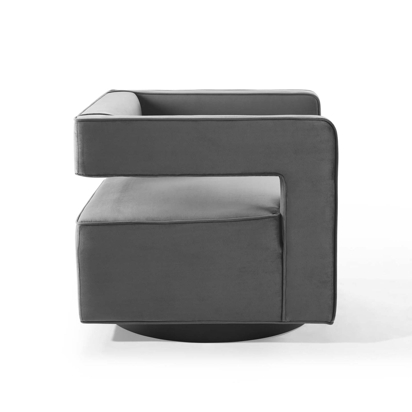 Booth Performance Velvet Performance Velvet Swivel Armchair