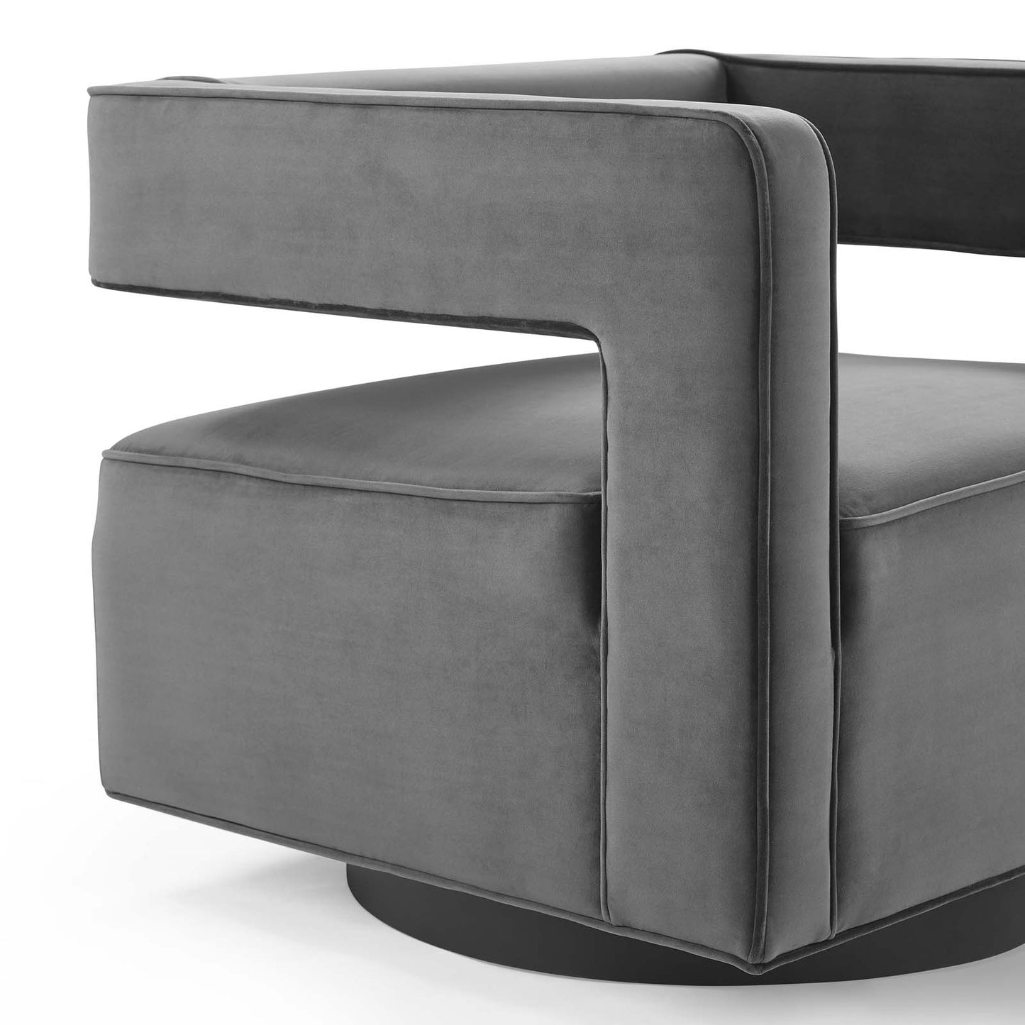 Booth Performance Velvet Performance Velvet Swivel Armchair