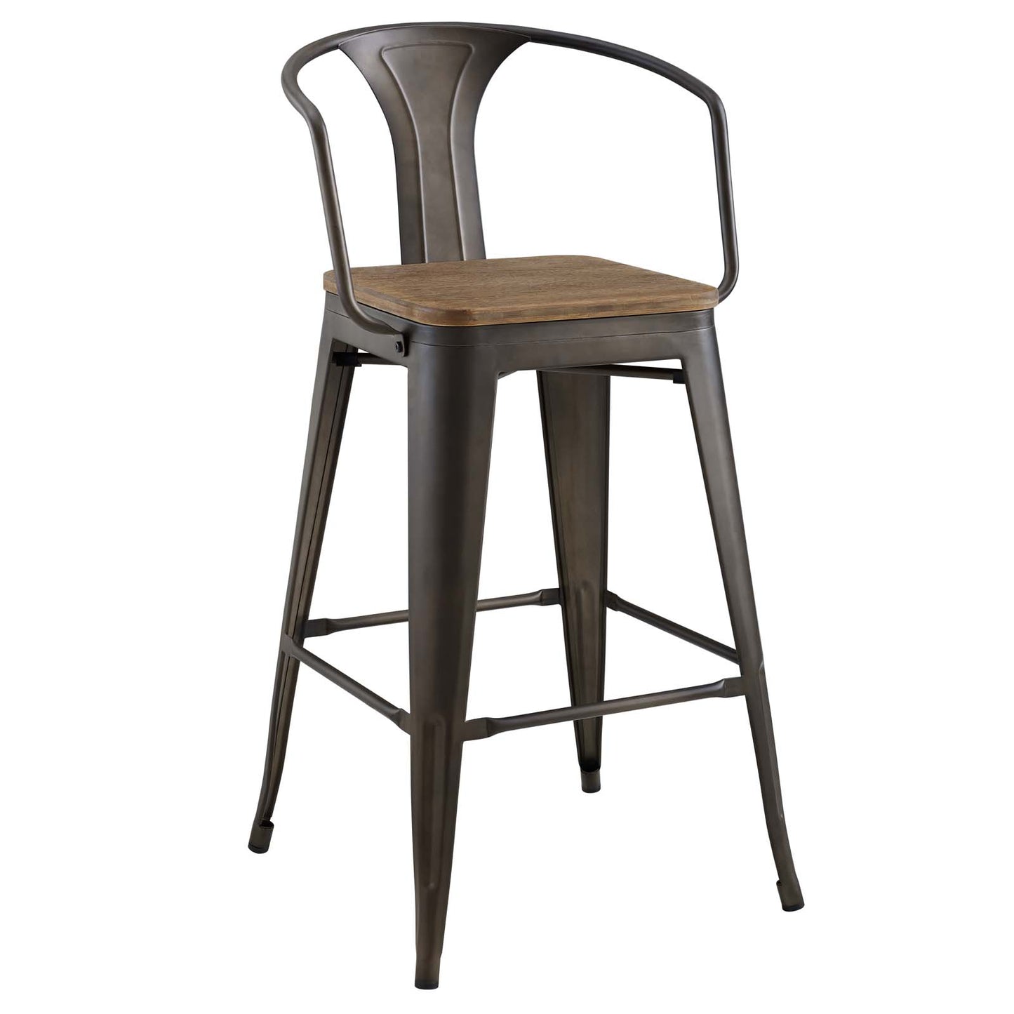 Lot de 4 tabourets de bar Promenade par Modway