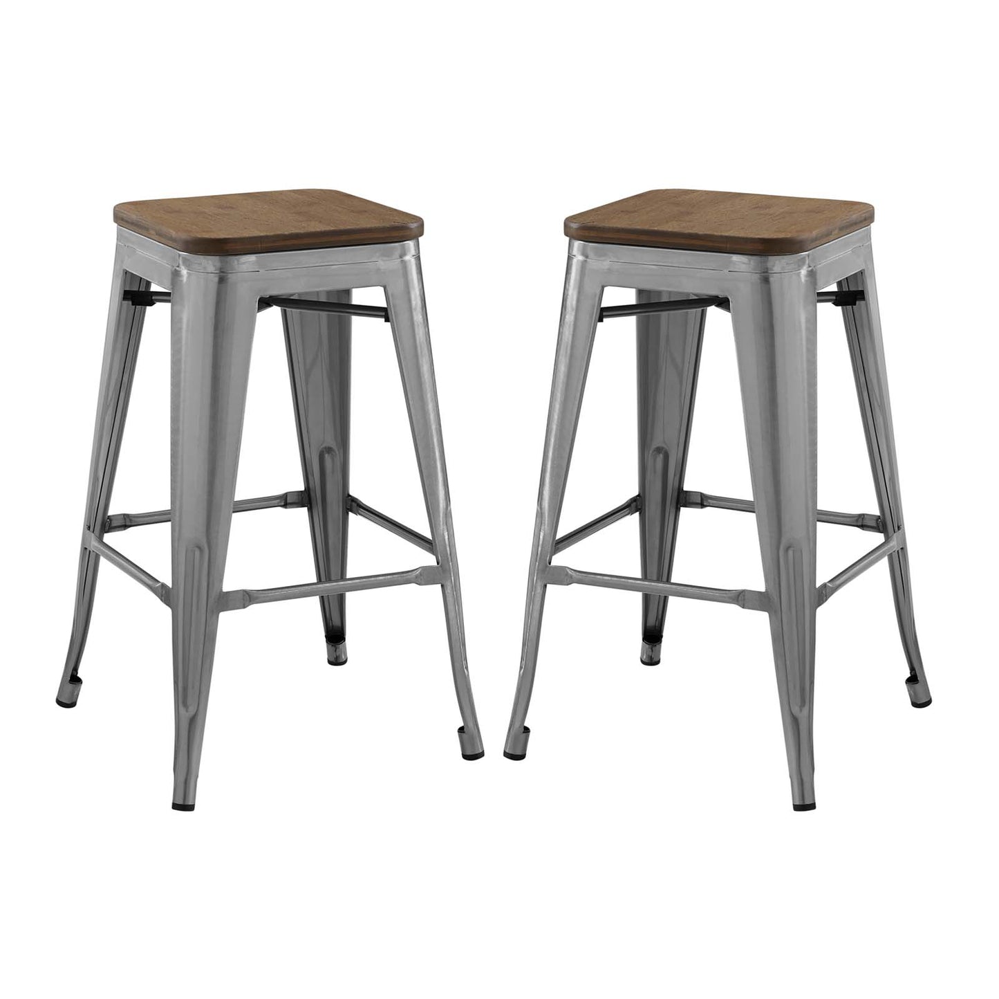 Lot de 2 tabourets de bar Promenade par Modway