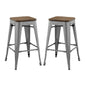 Lot de 2 tabourets de bar Promenade par Modway