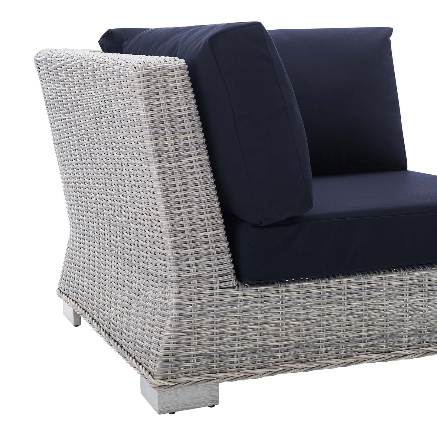 Conway Sunbrella® Outdoor Patio Wicker Rattan Corner Chair