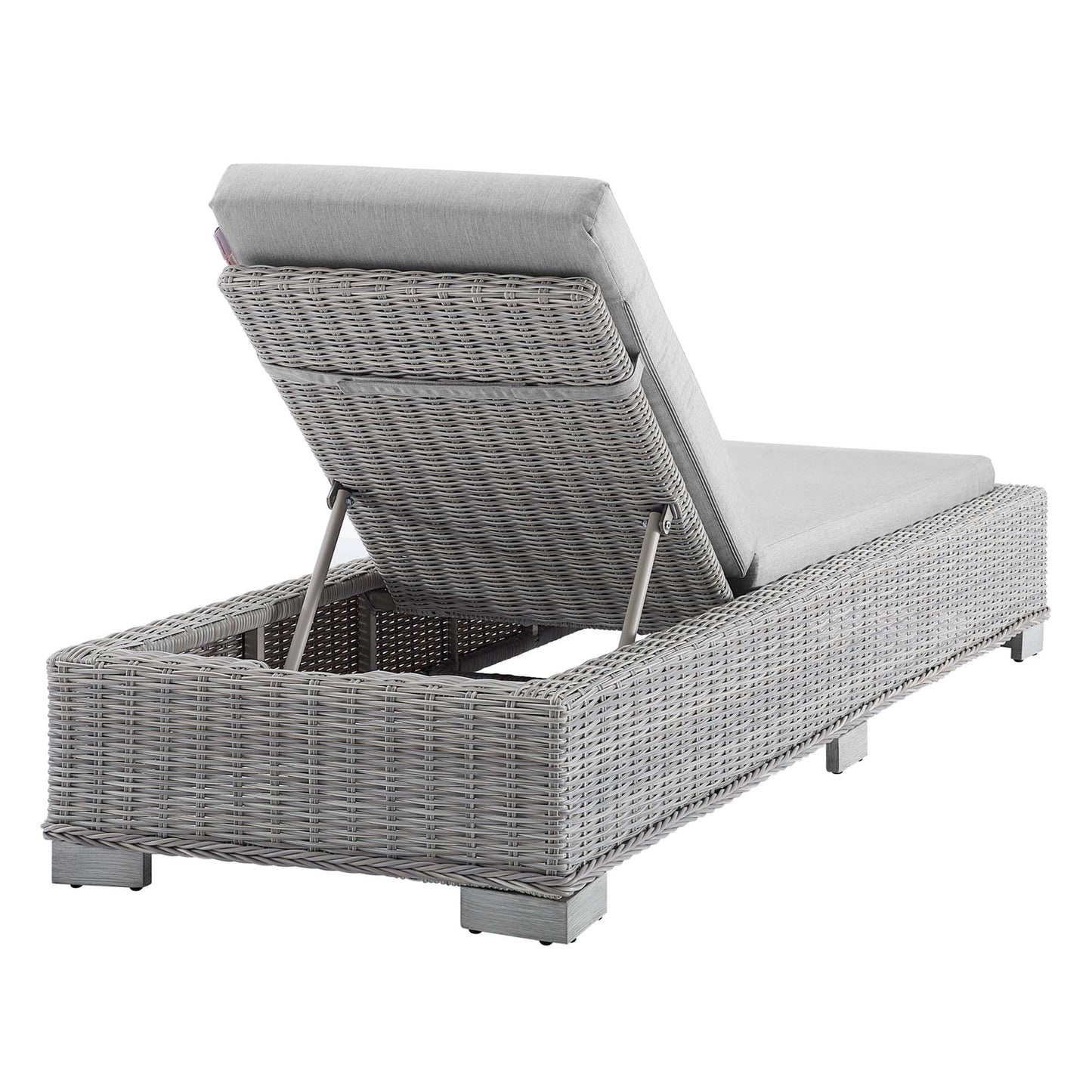 Conway Sunbrella® Outdoor Patio Wicker Rattan Chaise Lounge