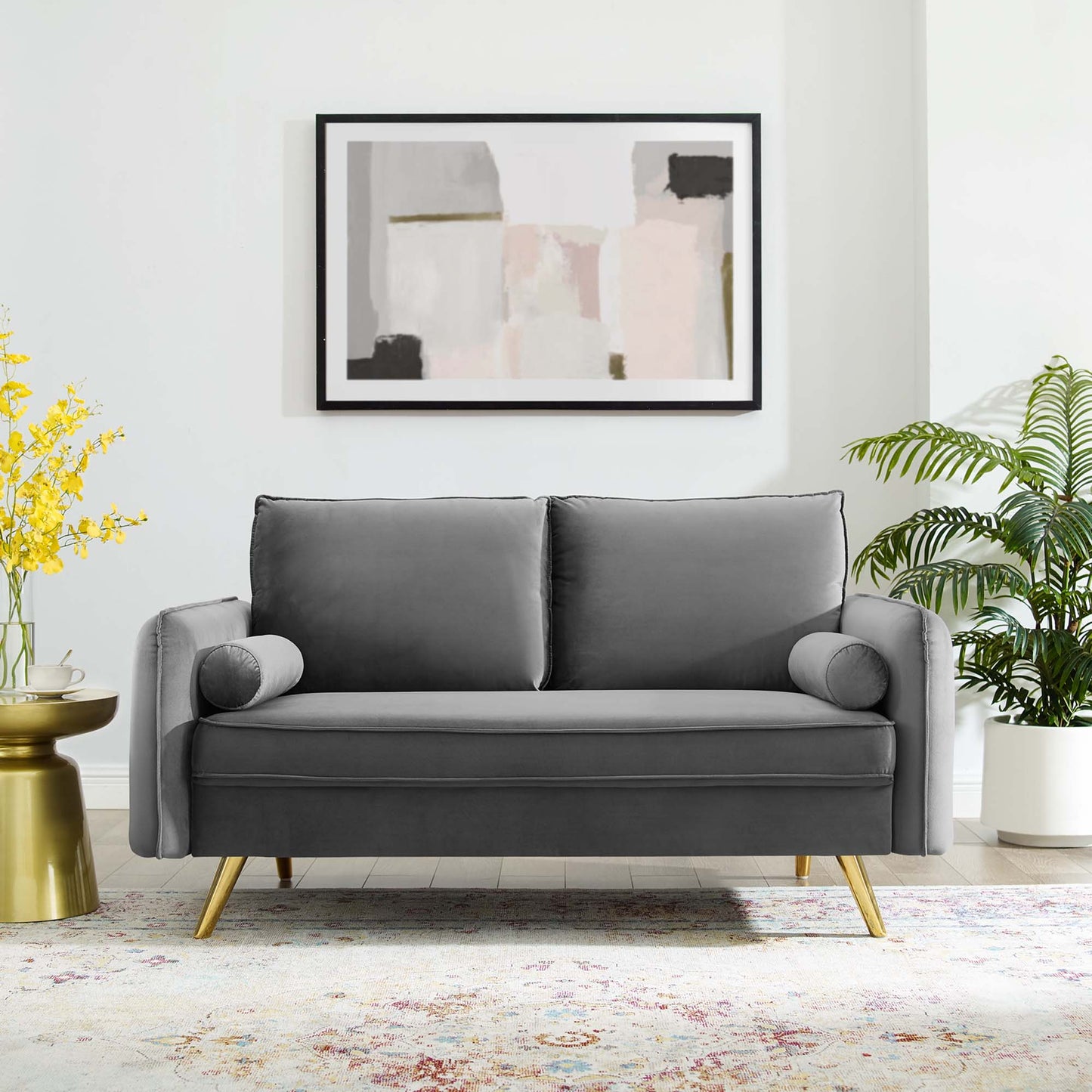 Revive Performance Velvet Loveseat