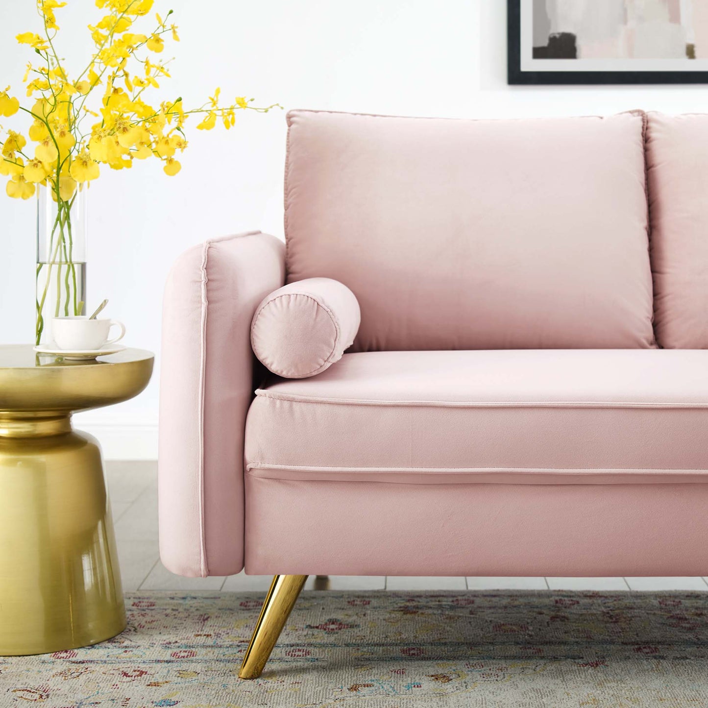 Revive Performance Velvet Loveseat