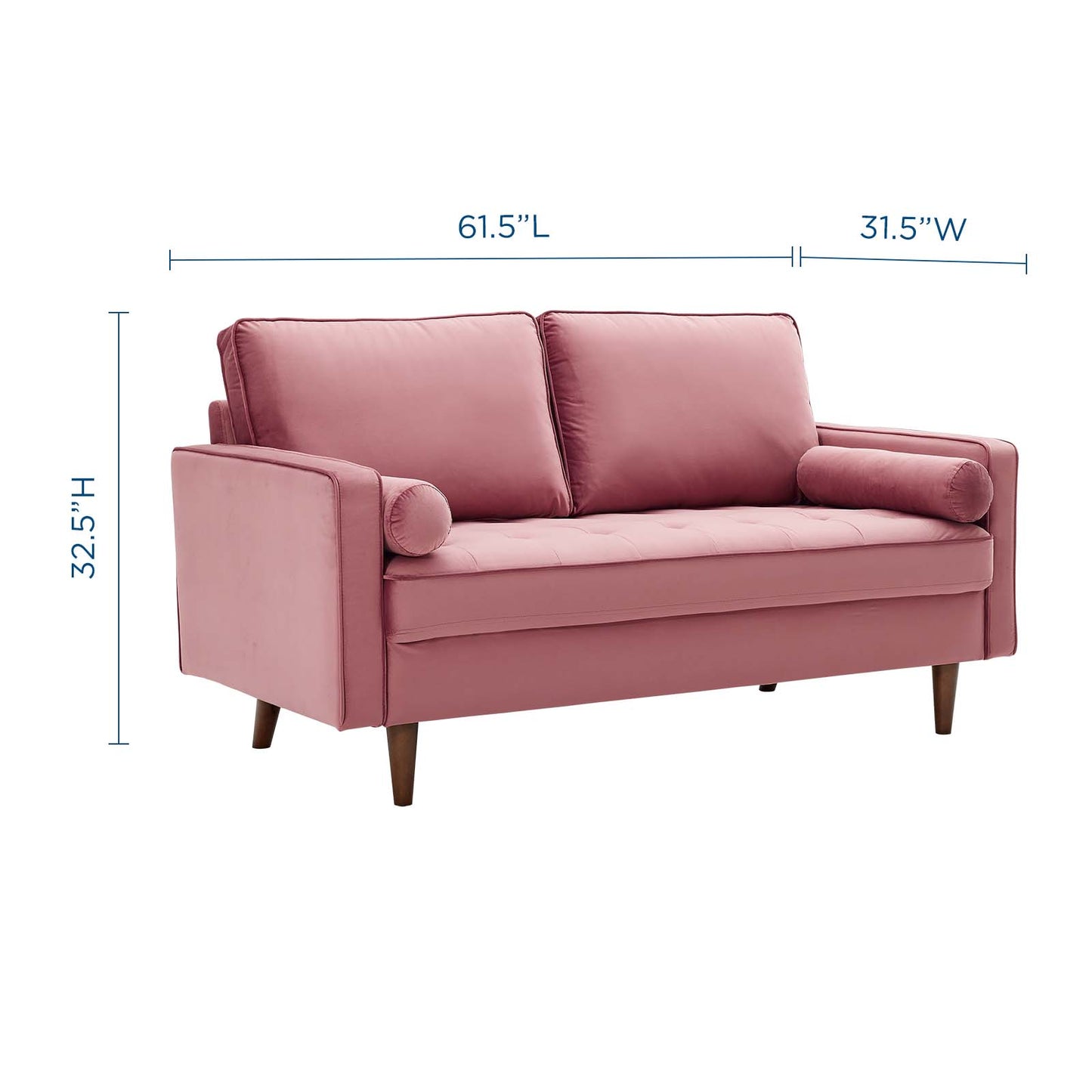 Valour Performance Velvet Loveseat