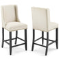 Baron Upholstered Fabric Counter Stool Set of 2