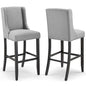 Baron Upholstered Fabric Bar Stool Set of 2