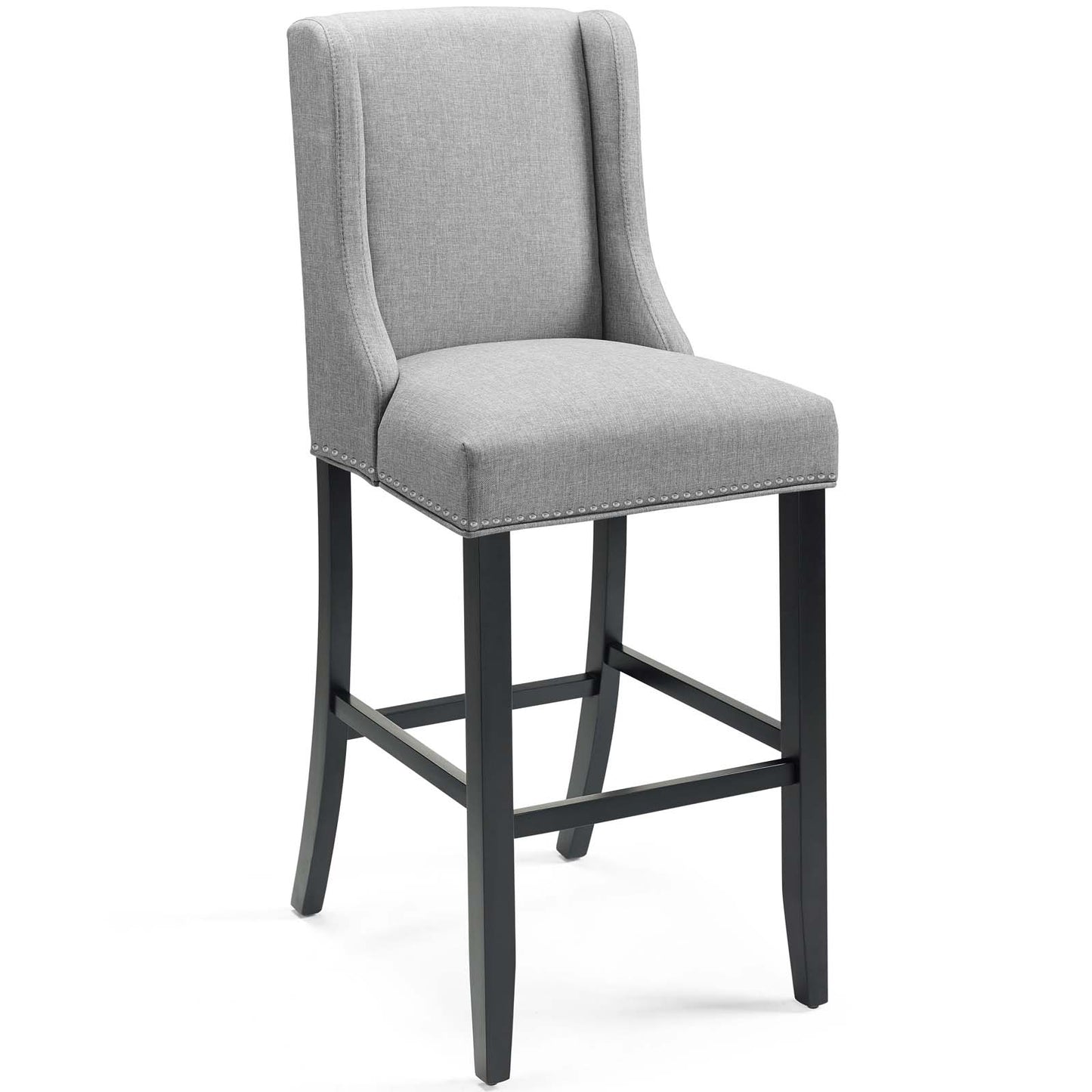 Baron Upholstered Fabric Bar Stool Set of 2