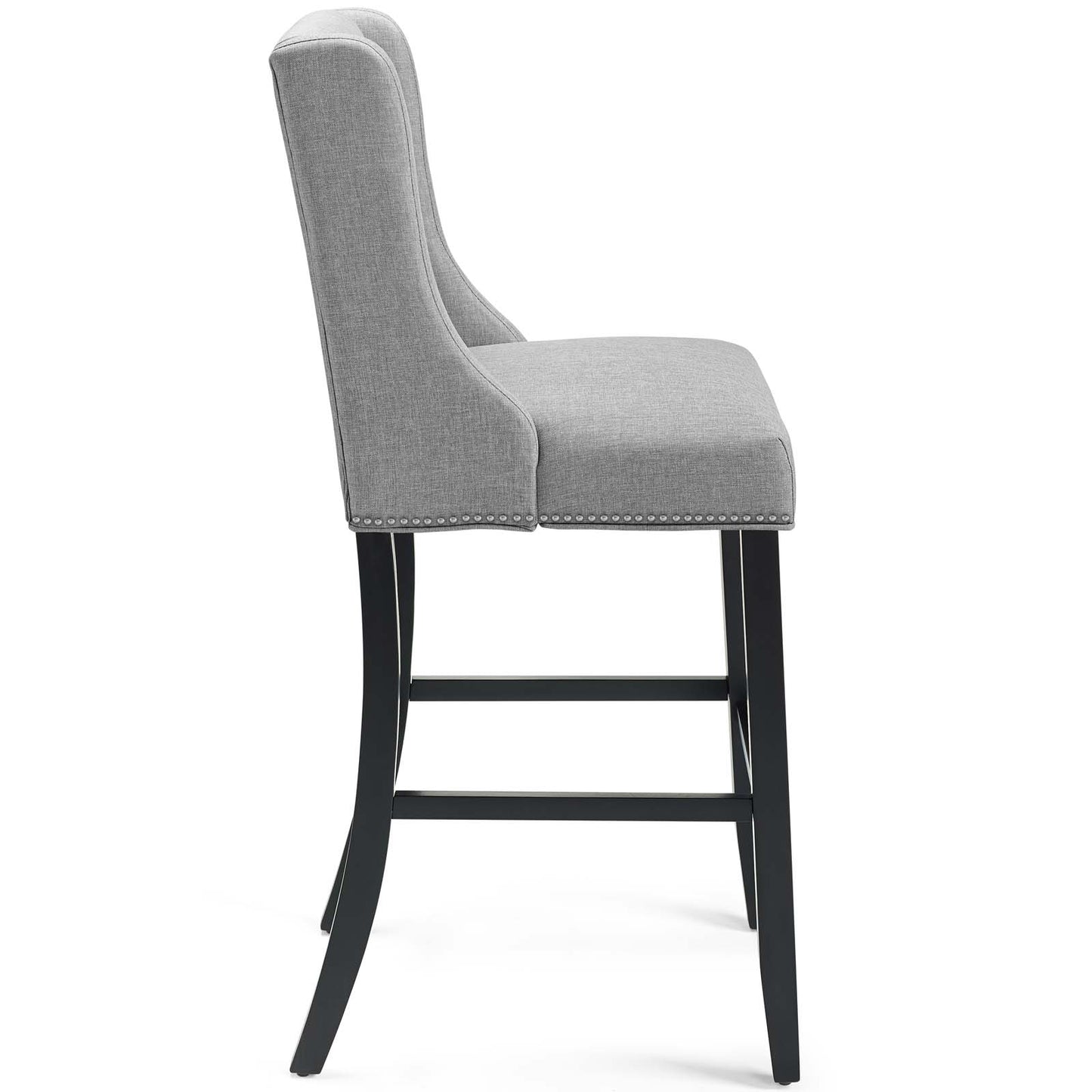 Baron Upholstered Fabric Bar Stool Set of 2