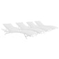 Glimpse Outdoor Patio Mesh Chaise Lounge Set of 4