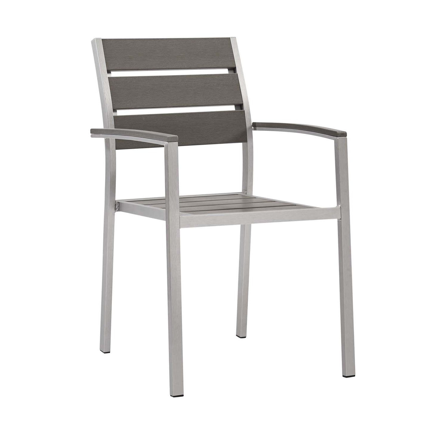 Juego de 2 sillones de comedor de aluminio para exteriores Shore de Modway