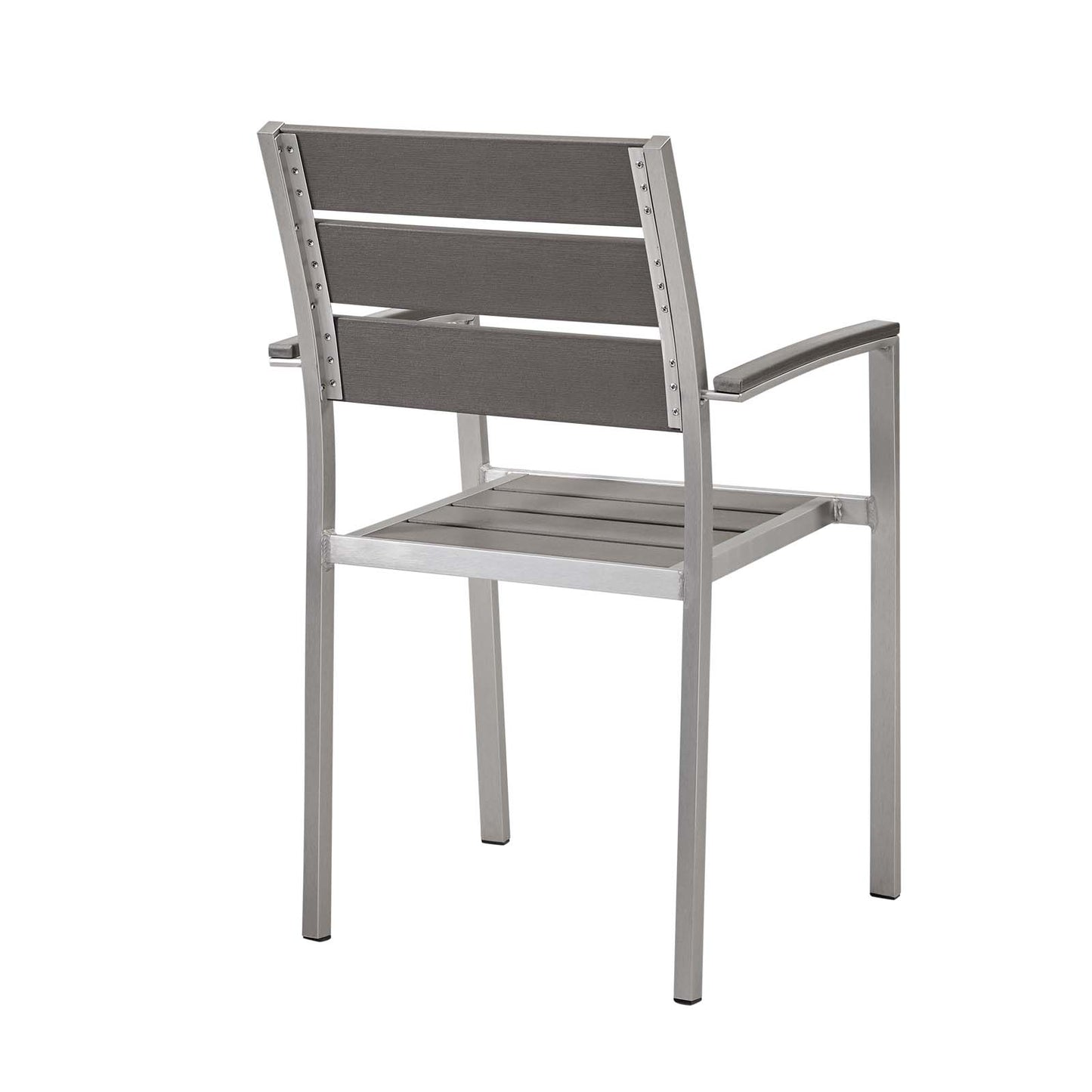 Juego de 2 sillones de comedor de aluminio para exteriores Shore de Modway