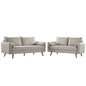 Revive Upholstered Fabric Sofa and Loveseat Set