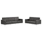 Loft 2-Piece Tufted Vegan Leather Furniture Set