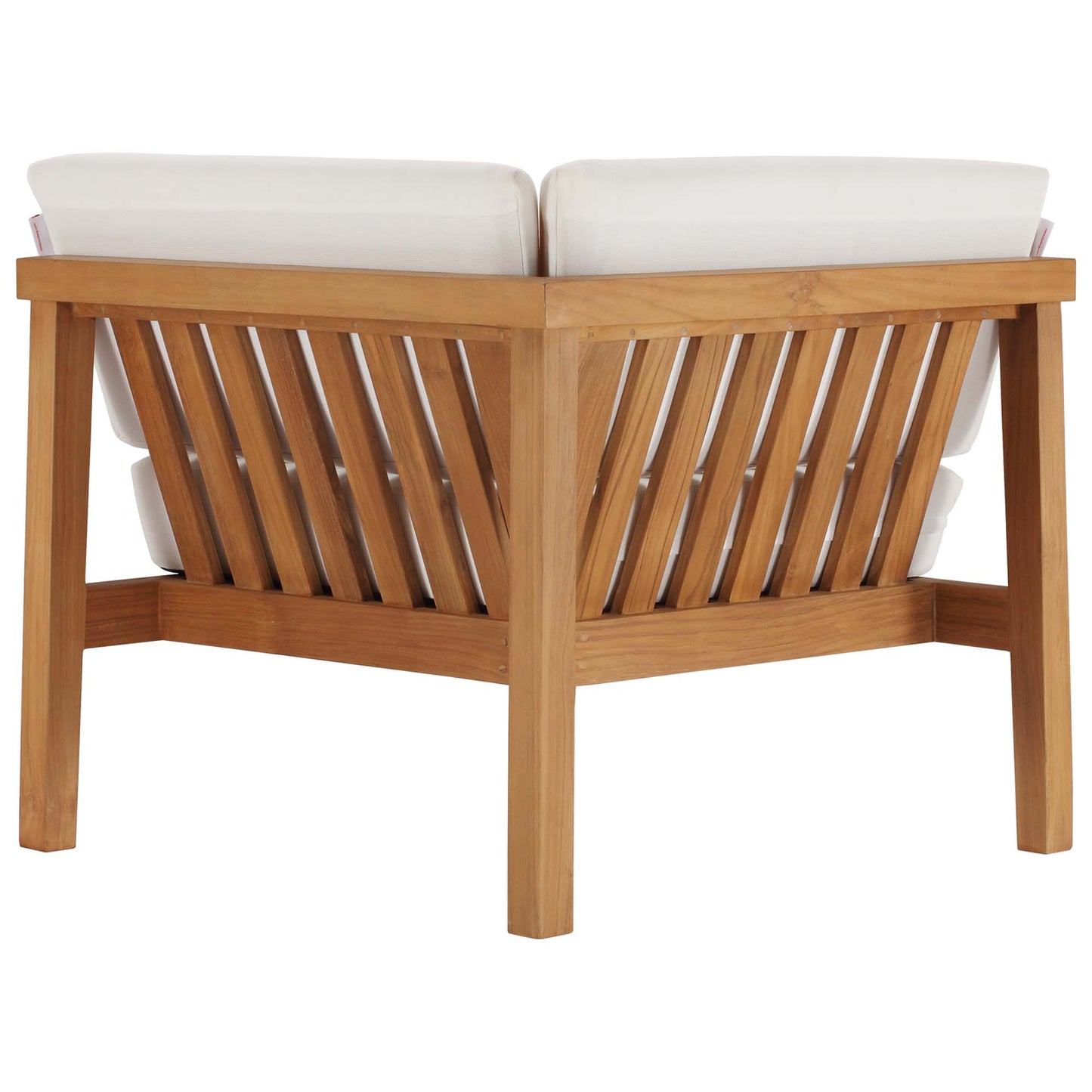 Bayport Outdoor Patio Teak Wood Corner Chair