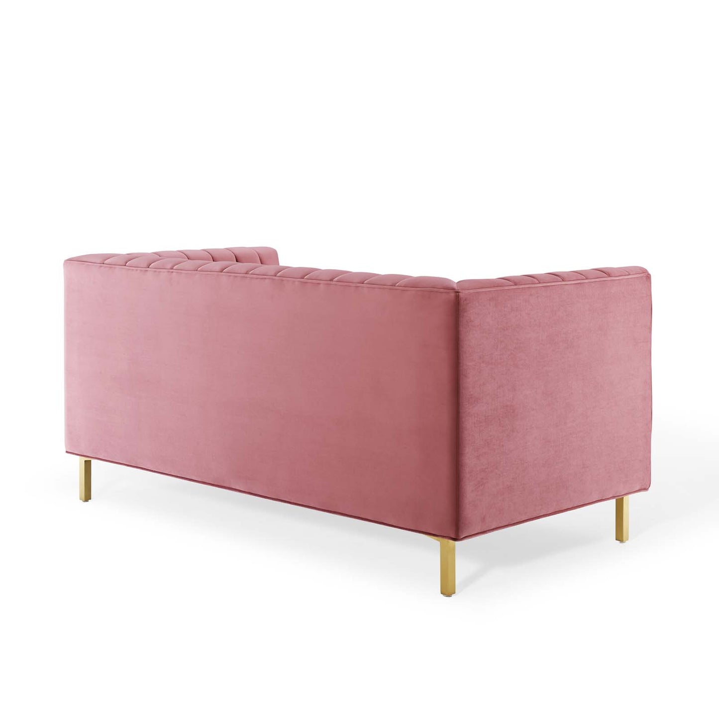 Shift Channel Tufted Performance Velvet Loveseat