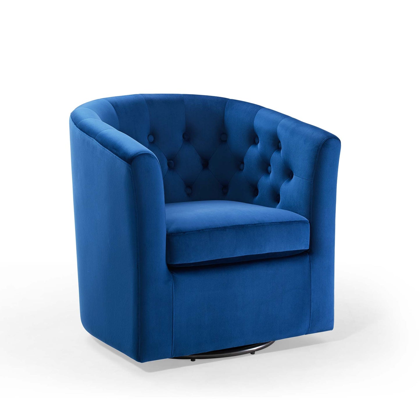 Prospect Tufted Performance Velvet Swivel Armchair