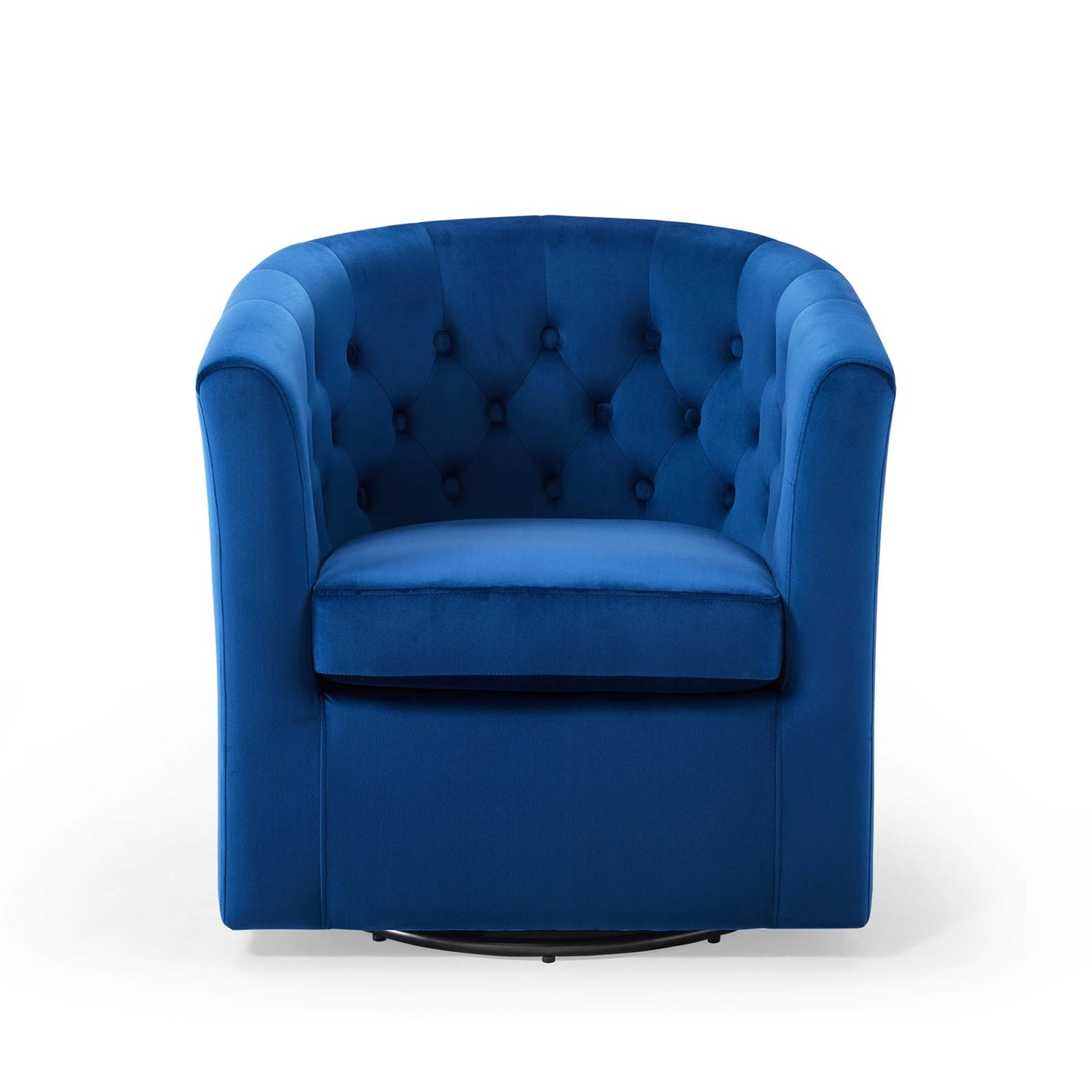 Prospect Tufted Performance Velvet Swivel Armchair