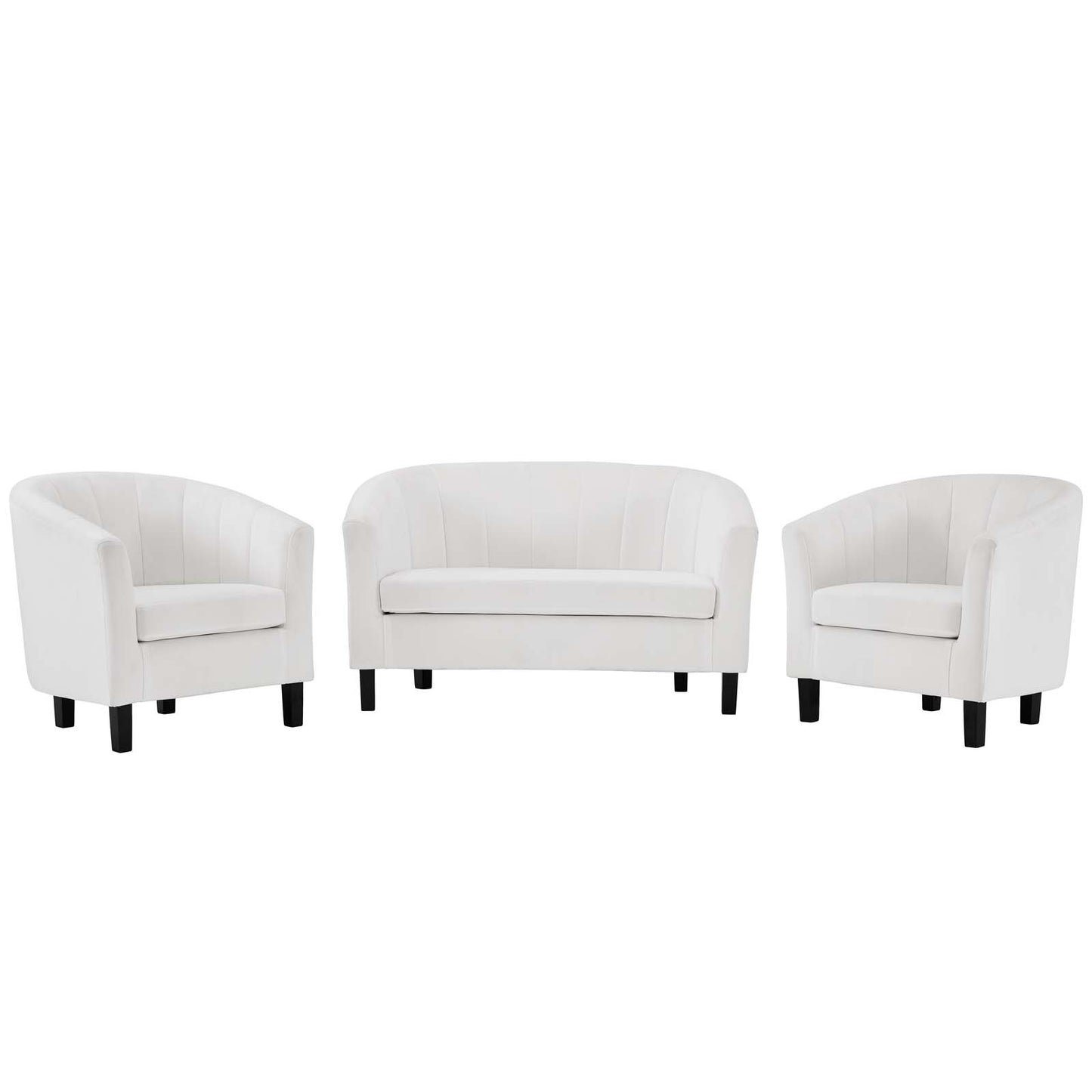 Prospect 3 Piece Channel Tufted Performance Velvet Set