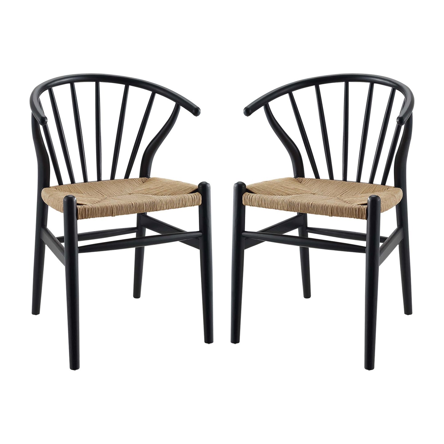 Flourish Spindle Wood Dining Side Chair Set of 2