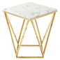 Vertex Gold Metal Stainless Steel End Table