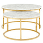 Ravenna Artificial Marble Nesting Coffee Table