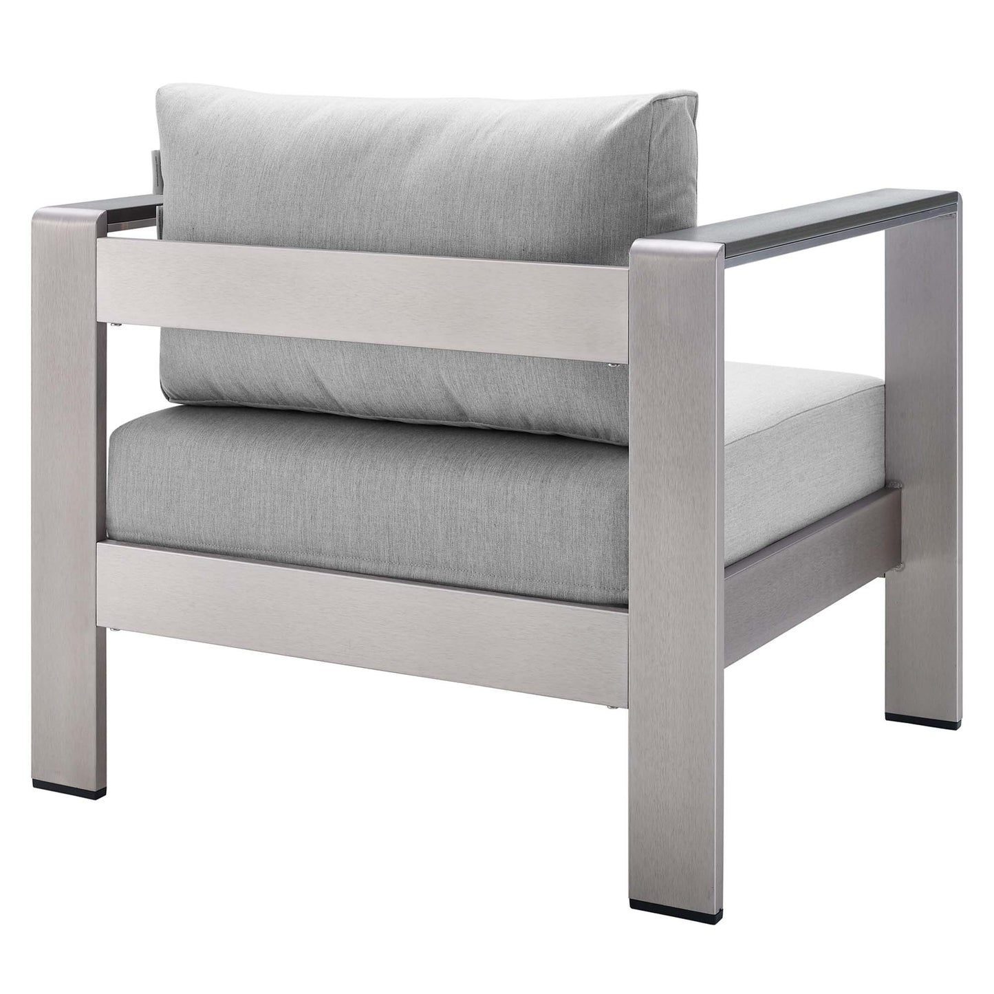 Sillón de exterior de aluminio con tela Sunbrella® Shore de Modway