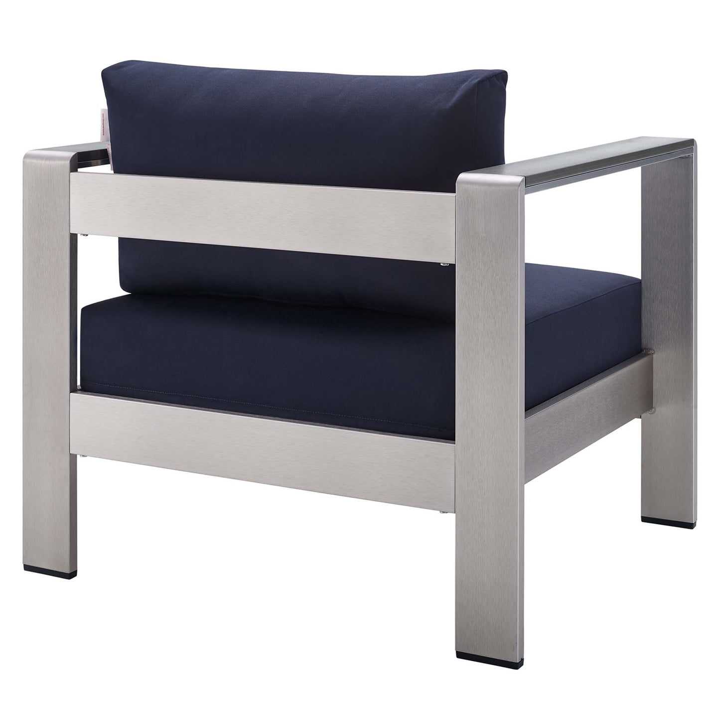 Sillón de exterior de aluminio con tela Sunbrella® Shore de Modway