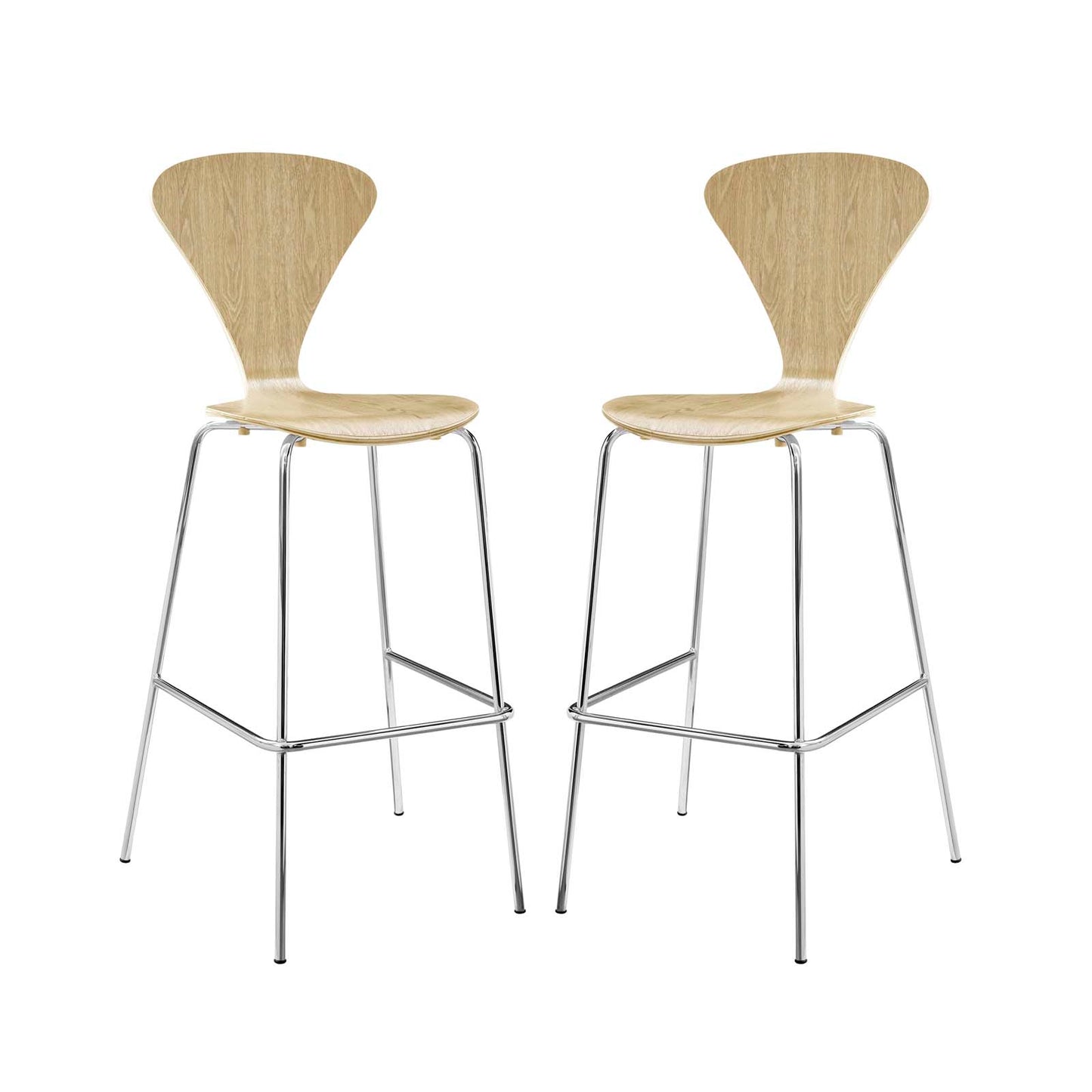 Lot de 2 tabourets de bar Passage par Modway