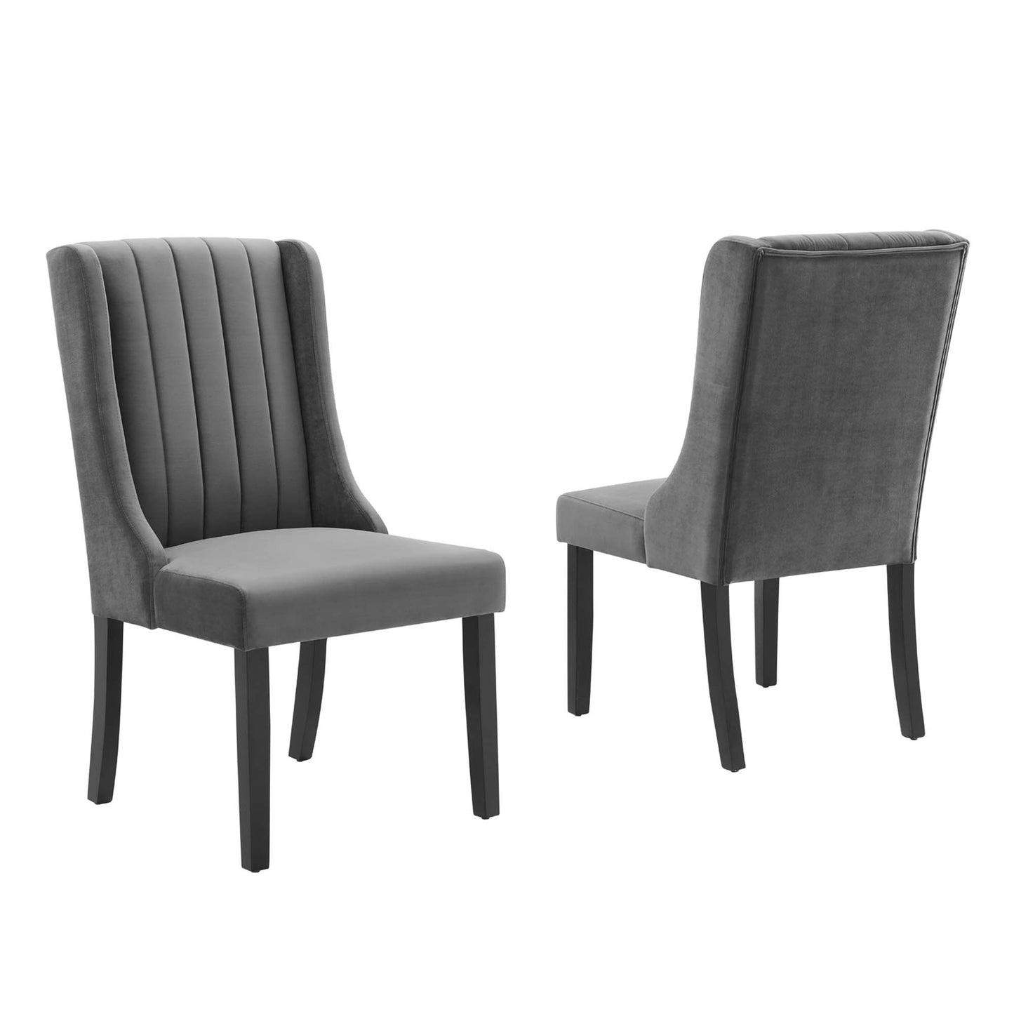 Renew Parsons Performance Velvet Dining Side Chairs Set of 2