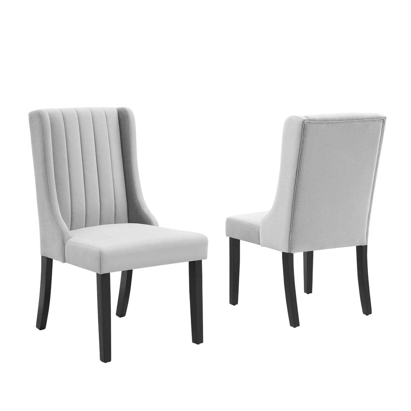 Renew Parsons Performance Velvet Dining Side Chairs Set of 2