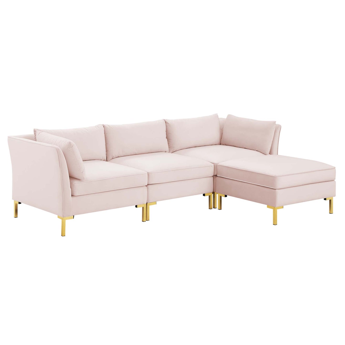 Ardent 4-Piece Performance Velvet Sectional Sofa