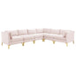 Ardent 6-Piece Performance Velvet Sectional Sofa