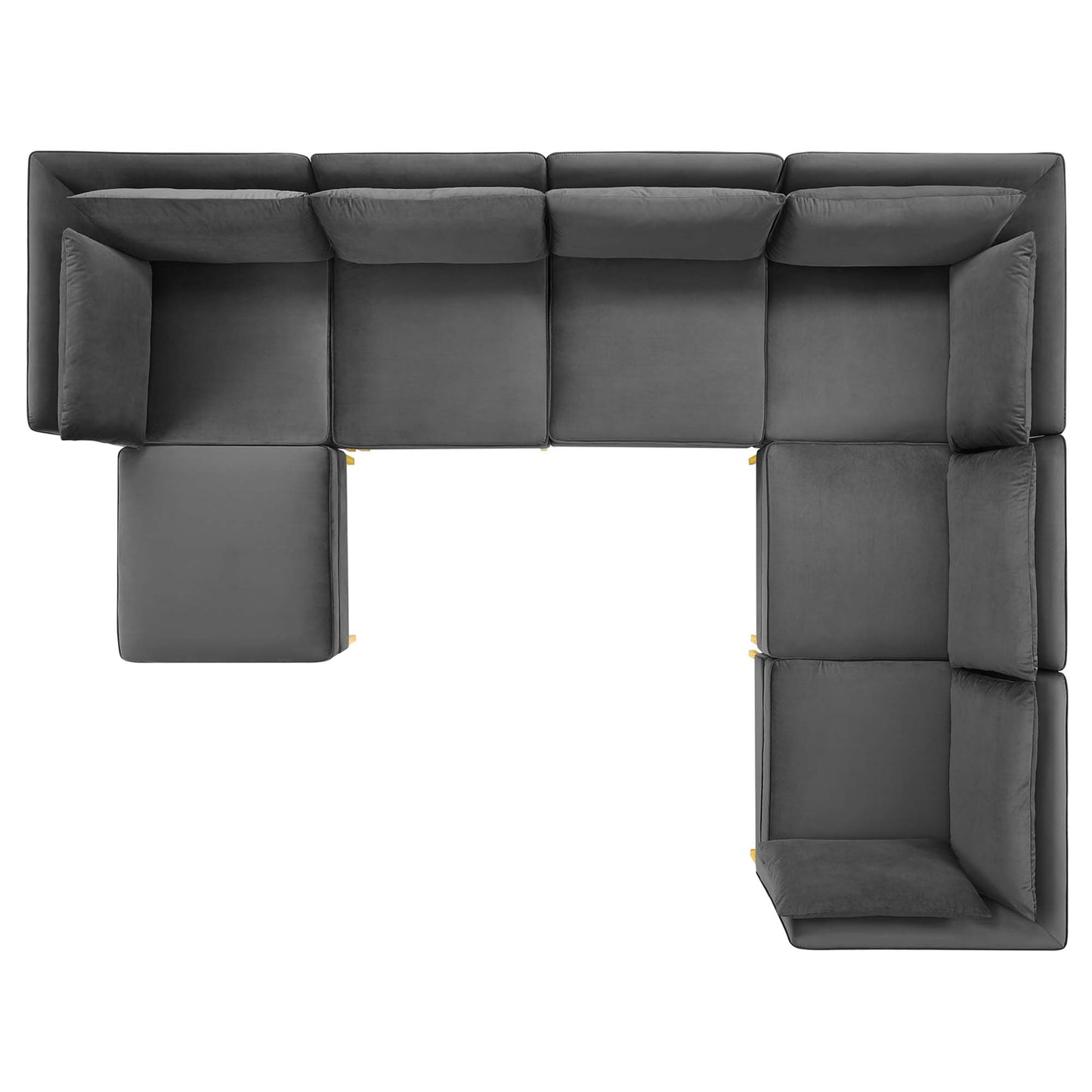 Ardent 7-Piece Performance Velvet Sectional Sofa