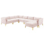 Ardent 7-Piece Performance Velvet Sectional Sofa