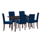 Prosper 7 Piece Upholstered Velvet Dining Set